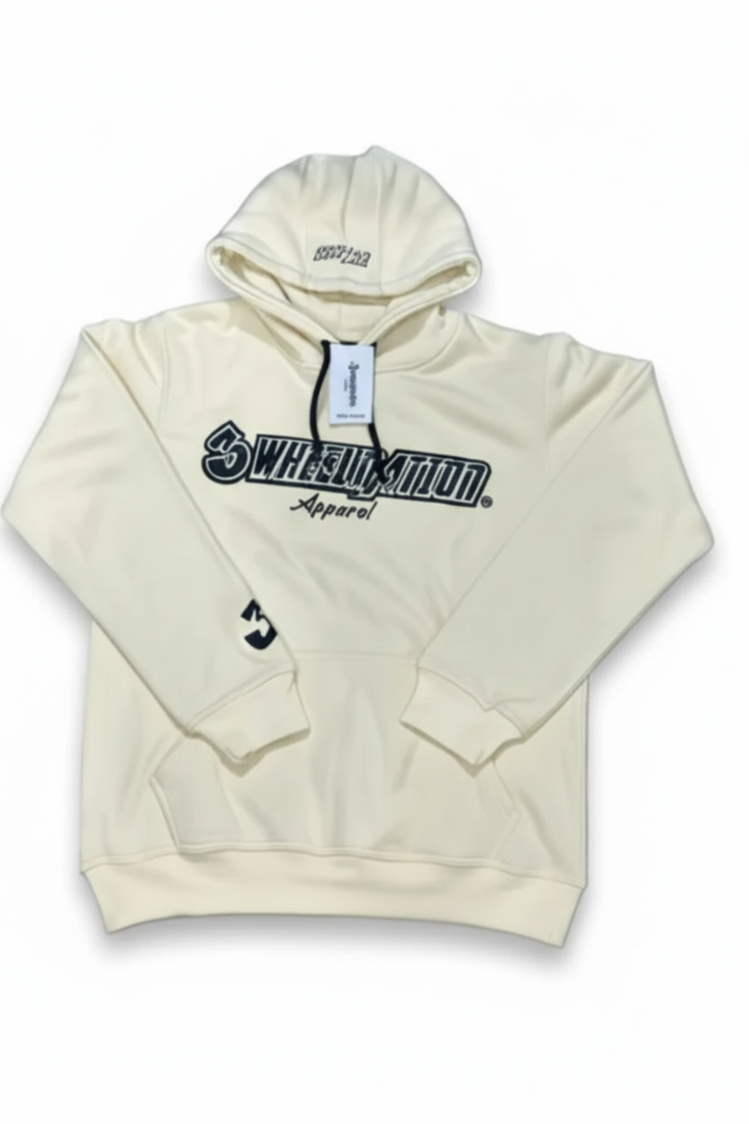 3 Wheel Nation hoodie( Light Beige)