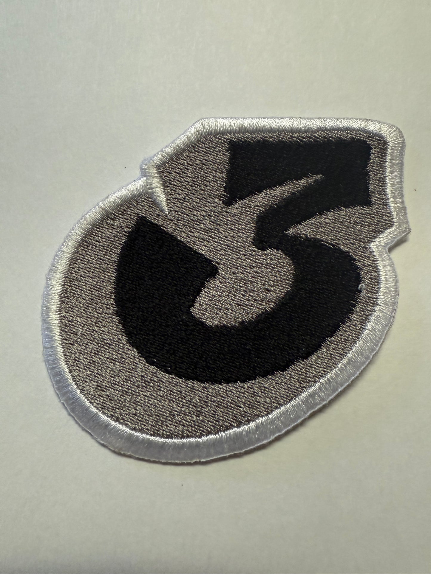 Medium "Number 3" Patch 3.5 inches