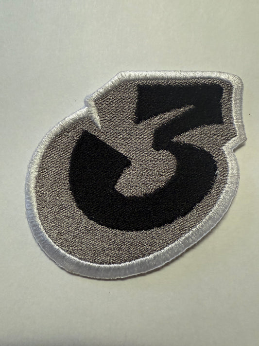Medium "Number 3" Patch 3.5 inches