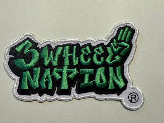 3 Wheel Nation Patch 4 inch (Green)