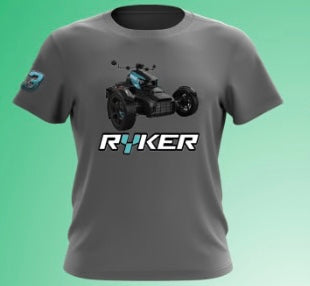 Ryker Tee Shirts ( Gray Shirt with Blue Ryker)
