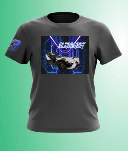 Slingshot Tee Shirts( Gray- Shirt with White Slingshot)