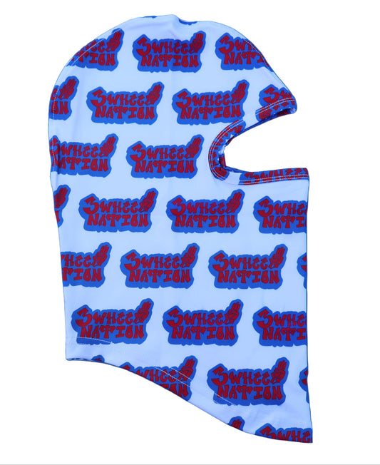 Three Wheel Nation Motorcycle UV Protector Mask (RED-WHITE-BLUE)