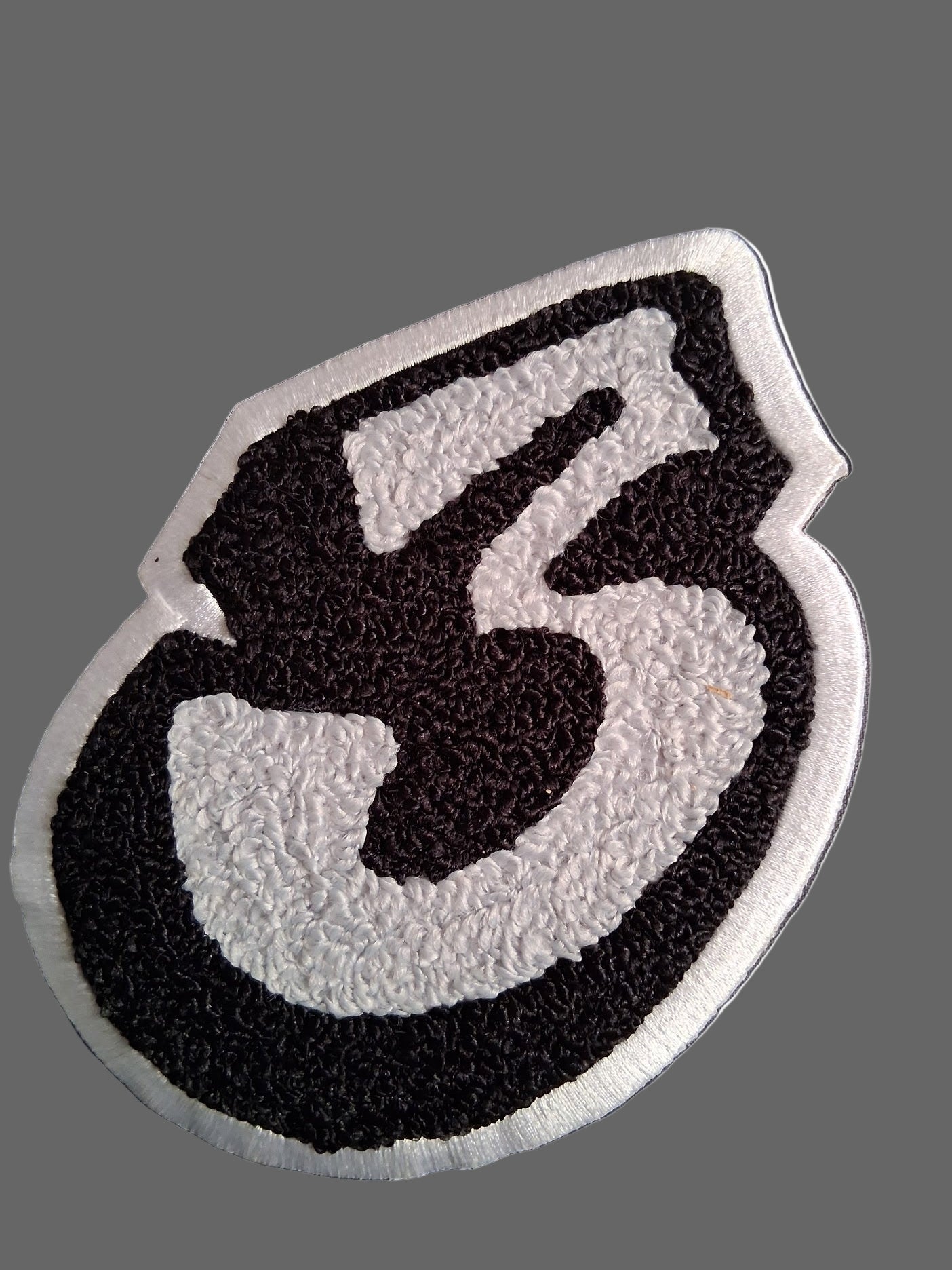 Number 3 Design 5 Inch Custom Chanel Patch