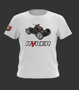 Ryker Tee Shirts (White Shirt with Red Ryker)