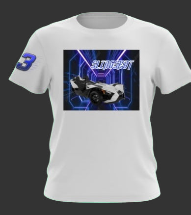 Slingshot Tee Shirts (White Shirt with White Slingshot)