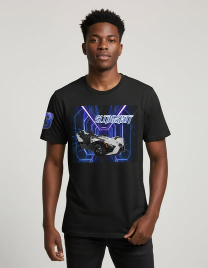 Slingshot Tee Shirts (Black Shirt with White Slingshot)
