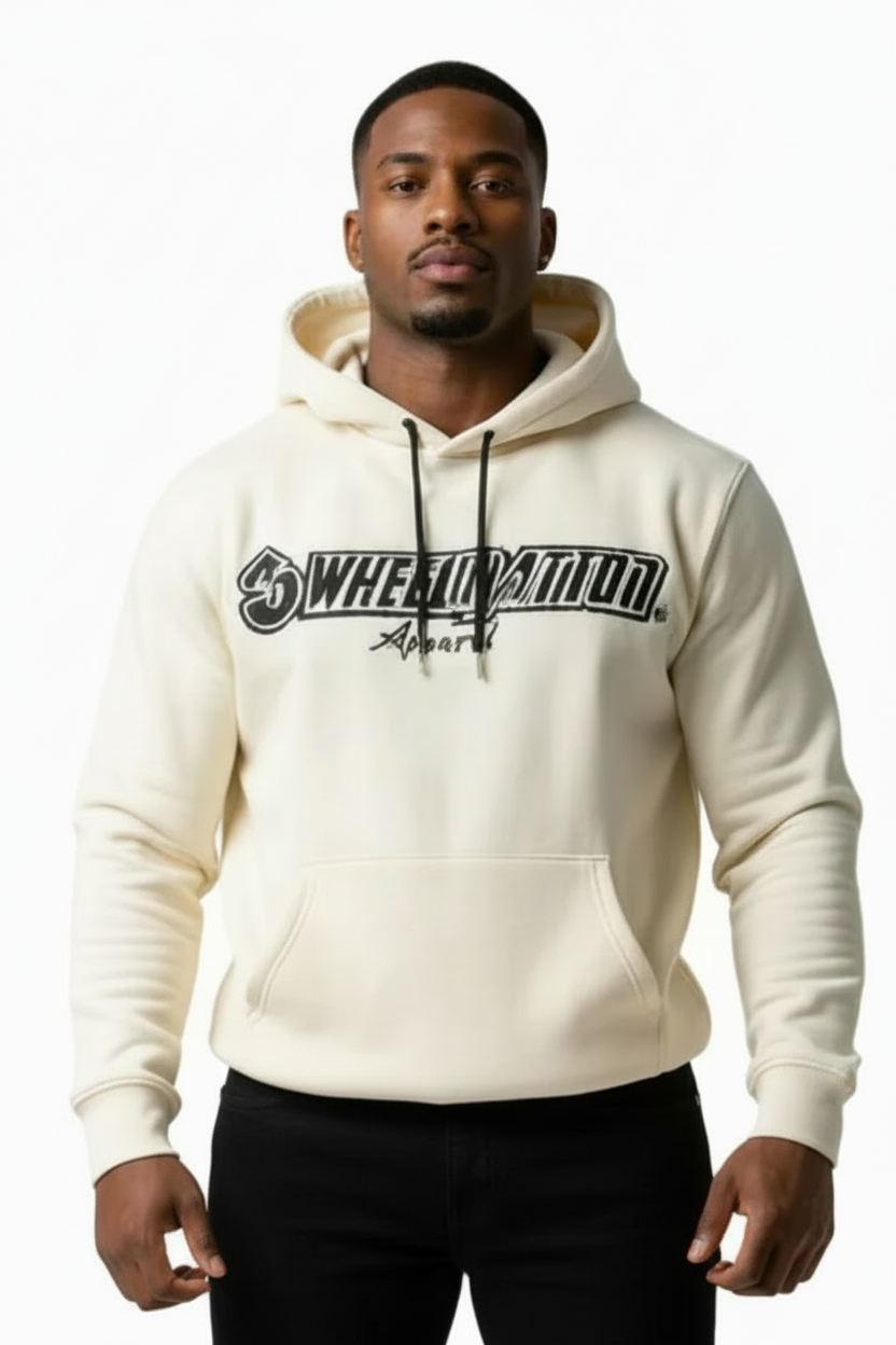 3 Wheel Nation hoodie( Light Beige)