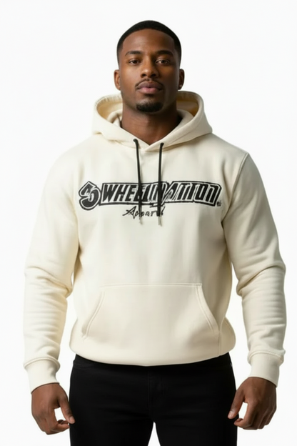 3 Wheel Nation hoodie( Light Beige)