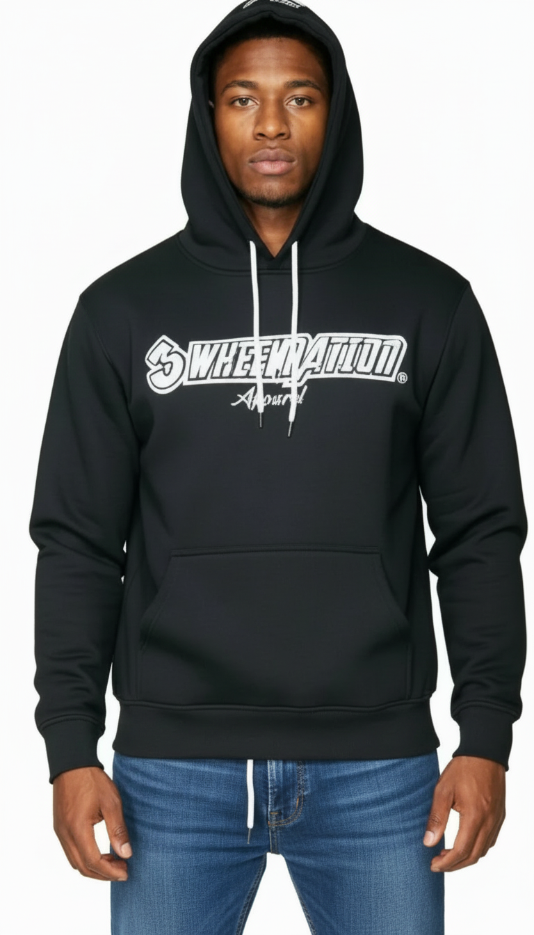 3 Wheel Nation hoodie (Black)