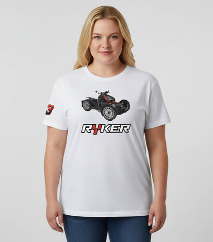 Ryker Tee Shirts (White Shirt with Red Ryker)