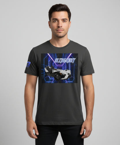 Slingshot Tee Shirts( Gray- Shirt with White Slingshot)