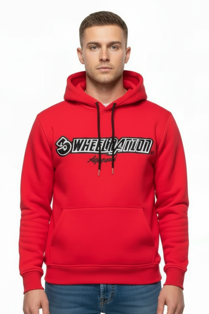 3 wheel Nation Hoodie (Red)