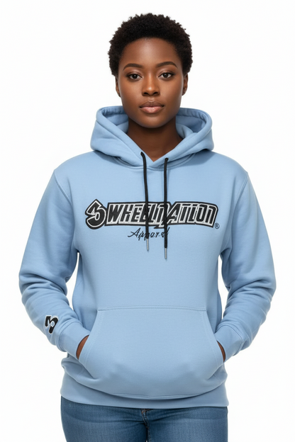 3 Wheel Nation hoodie (Carolina Blue)