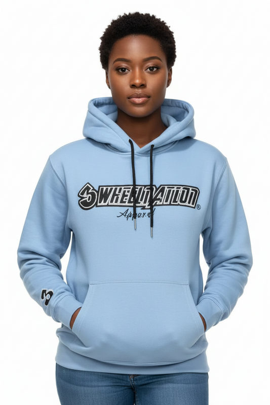 3 Wheel Nation hoodie (Carolina Blue)