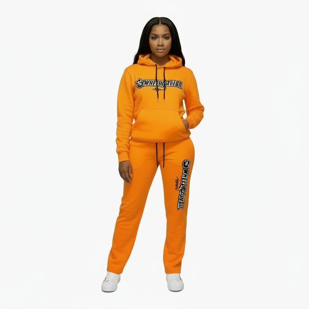 Orange 3 Wheel Sweatsuit