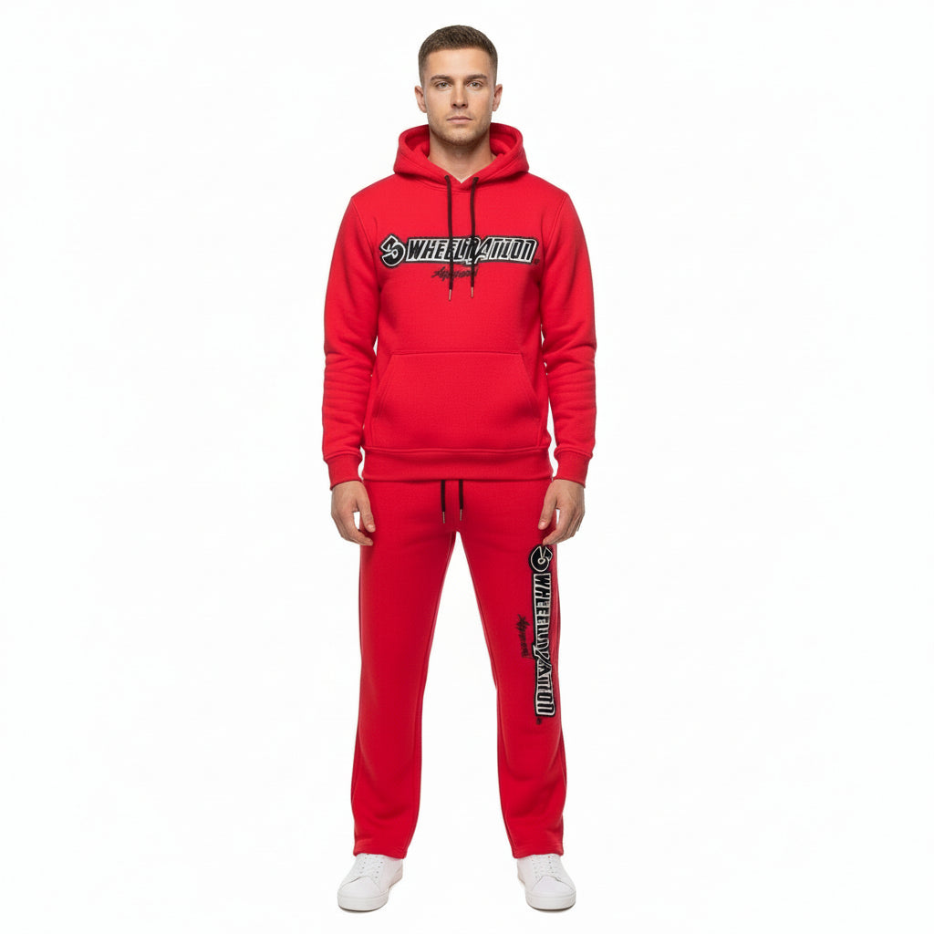 Red 3 Wheel Nation Sweatsuit